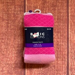 Basic Editions Pink Fashion Tights